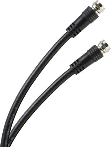 GE 20644 RG6 Video Coax Cable, preto