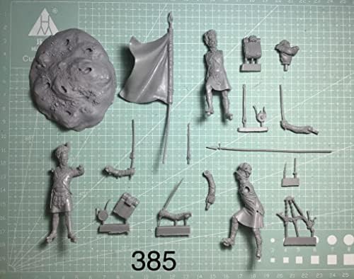 1/32 kit de figura de resina de cavaleiro europeu antigo, miniaturas não pintadas e desmontadas // GV8-43