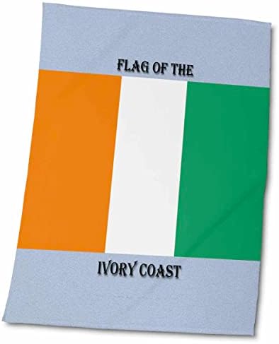 3drose sandy mertens bandeiras do mundo - bandeira da costa do marfim - toalhas
