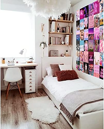 Kit de colagem de parede de Creaaro 60 pcs estéticos colagem de fotos do dormitório da moda Fotos 4x6 polegadas