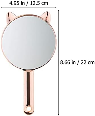 Omoons espelho mão espelho profissional espelho pequeno espelho pequeno espelho maquiagem espelho fofo espelho de