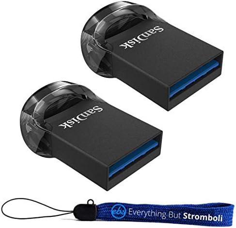 Sandisk Ultra Fit USB 3.1 Flash Drive de baixo perfil sdcz430 pacote de acionamento de caneta com tudo, exceto stromboli