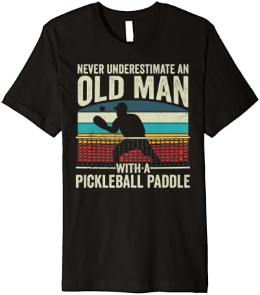 Pickleball vintage retro equipe picles pickle ball premium camiseta