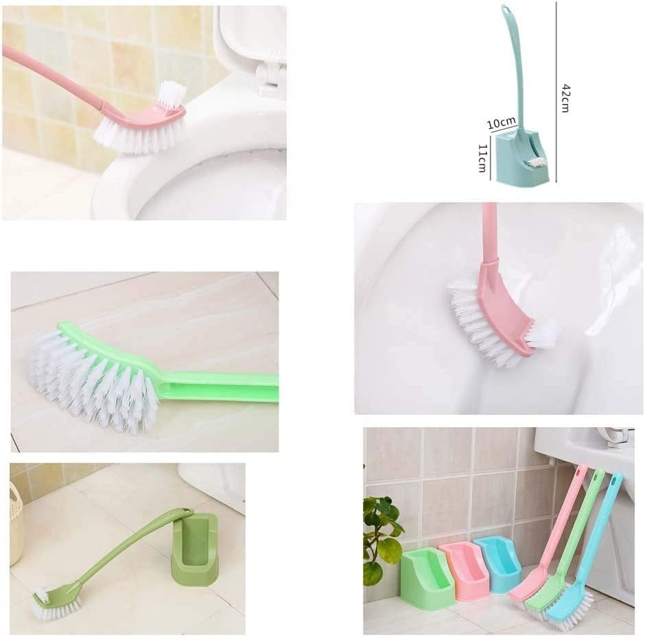 Conjunto de pincel de inovação VHG de 3, sistema de limpeza do vaso sanitário, escova de vaso sanitário e escova de sapatos de suporte