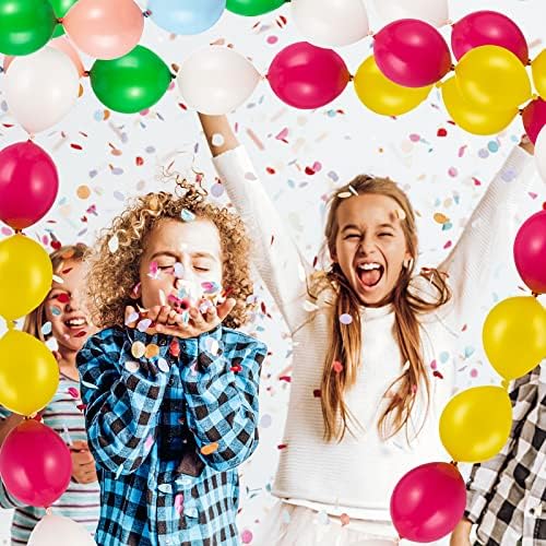 Grevosea 50 peças Balões de látex Balões de 10 polegadas Link Balões de vinculação rápida Balões de cauda de agulha para festa de aniversário