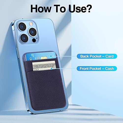Shanshui Phone Magnetic Phone carteira para magsafe, portador de cartão de crédito por telefone magnético elástico