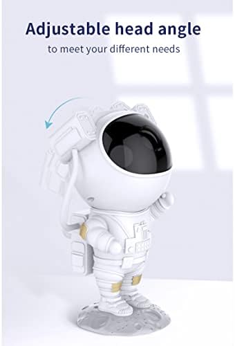 Salimah Astronaut Star Light, LED Kids Night Light, lâmpada de projetor de teto de nebulosa da galáxia, com remoto e