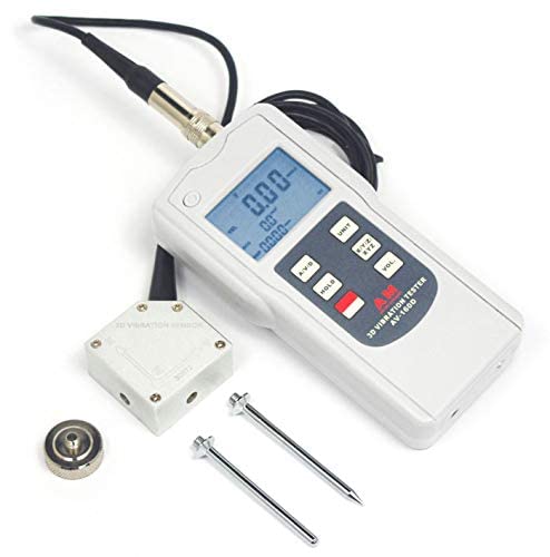 YFYIQI 3D Testador de vibração Medidor de medidor de vibrômetro digital Tacômetro Tacômetro Acelerômetro piezoelétrico Acelerômetro