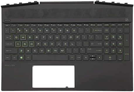 Substituição para HP Pavilion Gaming 15-DK 15T-DK TPN-C141 Laptop de caixa superior Palmrest com assembléia de teclado de retroilumação