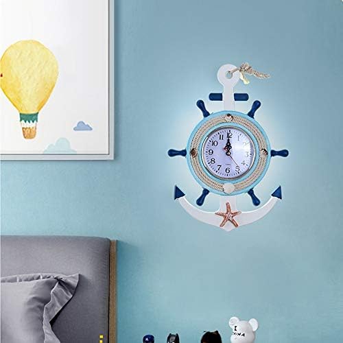 Yang1mn Blue Hemp corda infantil lâmpada de parede de parede garoto desenho animado lâmpada decorativa de cabeceira da cama