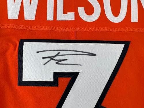 Russell Wilson assinou a Nike Authentic Elite em Certified Fanatics de camisa de campo - camisas da NFL autografadas