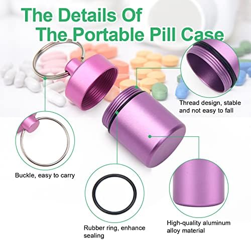 Chave de pílula portátil de pequeno portátil, capa de recipiente de organizador semanal de armazenamento semanal de 7 dias