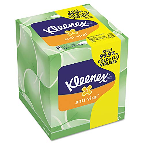 Kleenex KCC25836CT TESTE FACIAL ANTI-VIRAL, 3-PLY, 68 Folhas/caixa, 27 caixas/caixa