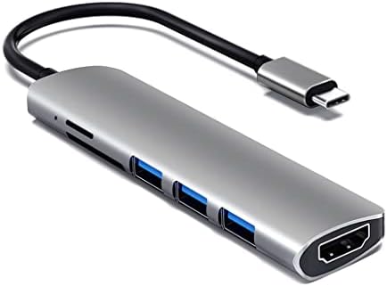 Zhyh USB 3.1 Hub tipo C para adaptador 4K Thunderbolt 3 USB C Hub com Hub 3.0 TF SD SD Slot