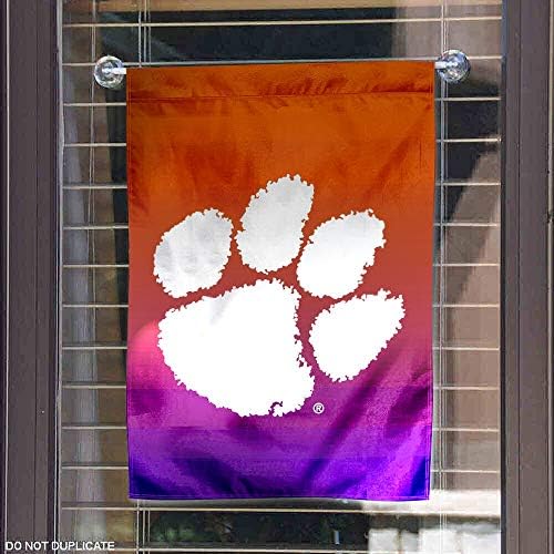 Clemson Tigers Gradiente Cores da bandeira e bandeira do jardim