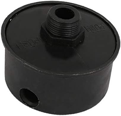 X-Dree 20mm Male Thread Compressor de ar silenciador Silenciador Black (20mm Rosca Macho CompleSor de Aire Filtro de