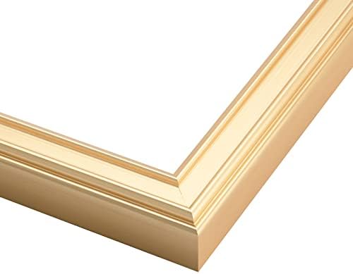 Anozie 18x24 Frame Gold, quadro de pôsteres simples definido com plexiglasse HD para montagem de parede, 1 pacote
