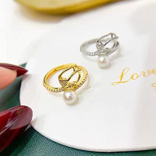 2023 Novo anel de zircão de zircão embutido de cobre Flor de pedra aberta Anel de jóias de jóias Moda Moda Ring versátil