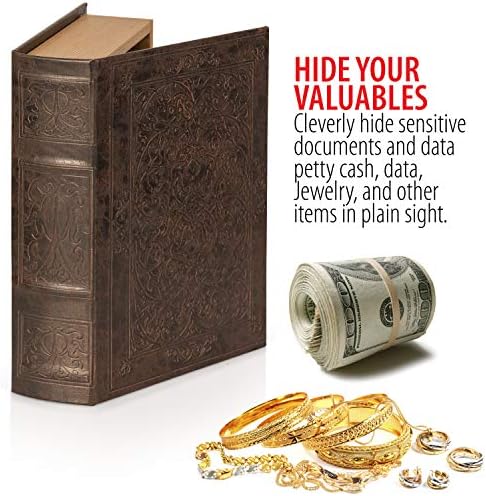Maxam Small Faux Book Safe, uma maneira divertida de esconder e proteger seus objetos de valor