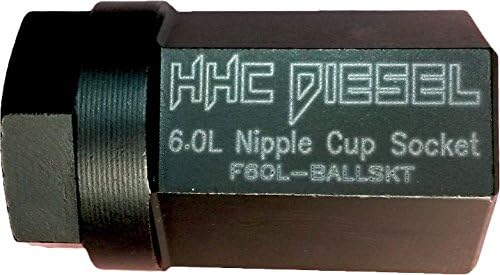 HHC diesel ~ ford 6.0l copo de mamilo/soquete de tubo de bola ~ ferramenta de trilho de óleo de alta pressão com unidade quadrada