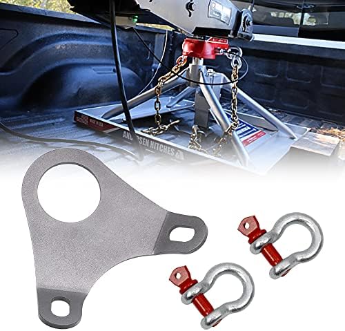 Rulline 5th Wheel Ultimate Connection Safety Chains Plate Towing Acessórios com grilhões de 1/2in