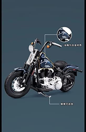 Veículos modelo de escala Apliqe para Harley-Davidson 2008 FLSTSB Cross Bone Ligoy Die Casting Metal Toy Street Model