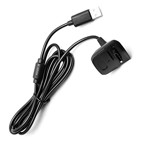 Fio de cabo de cabos de carregamento do carregador para controladores de jogo Xbox 360, USB 2.0 Sync Sync Chave Cable Work Compatível