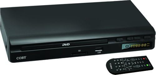 Coby DVD Player | 2,0 canal som surround | Função completa remota | DVD Compact Player com entradas USB e SD Card | Compatível