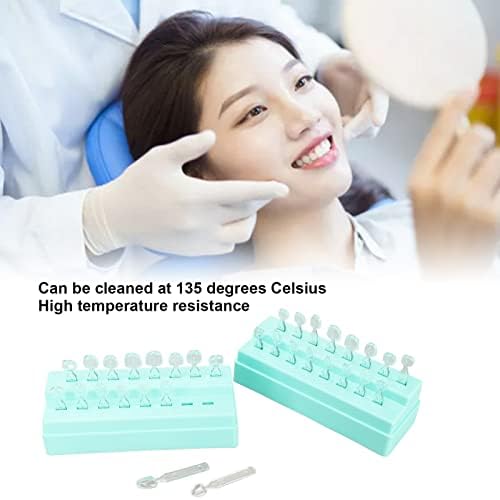 32pcs de folheado dental conjunto de moldes diferentes formas de resistência ao calor dentes traseiros da parte traseira