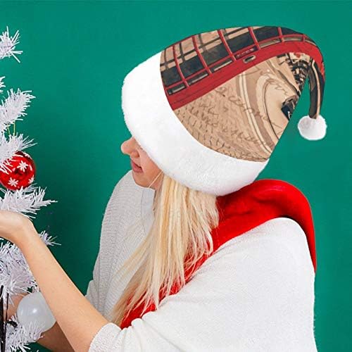 Chapéu de Papai Noel de Natal, chapéu de férias de Natal para adultos, Hats de Natal com conforto unissex para o ano novo Evento