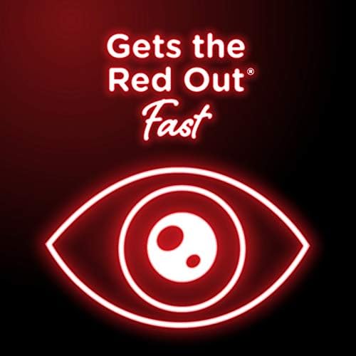 Eastéis de alívio da vermelhidão visina para os olhos vermelhos e irritação nos olhos, 0,5 fl. oz