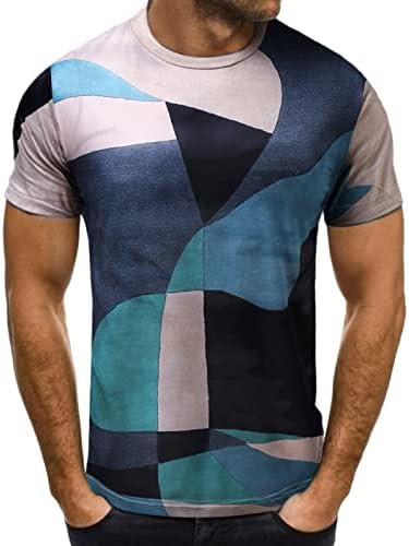 Camisetas de impressão gráfica de ubst para homens, verão de manga curta Camiseta de rua da rua Slim Fit Athletic Treping Tee Tops