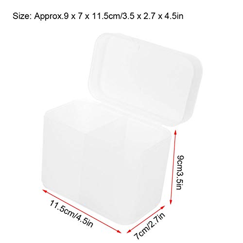 2 grades caixa de armazenamento de unhas Removedor de esmalte para armazenamento de armazenamento Caixa de armazenamento cosmético