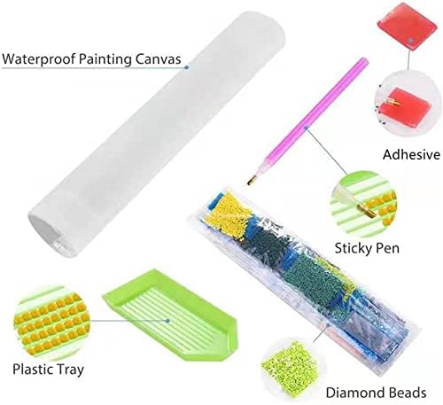 Kits de pintura de diamante 5D DIY para adultos, pinturas de bordados de broca completa de broca de broca de strô pintura