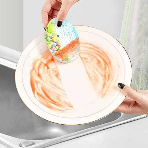 Kigai 3 PCs Limpeza Esponja Esponjas Odor Ponto de limpeza de cozinha grátis para lavar pratos esponja de polpa de madeira