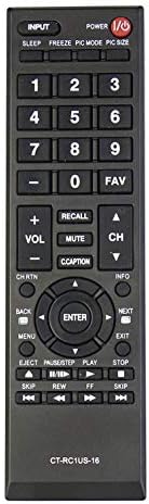CT-RC1US-16 Substitua o ajuste do controle remoto para a TV HDTV TVHIBA 43L420U 49L310U 49L420U 50L420U 28L110U 32L110U 32L220U