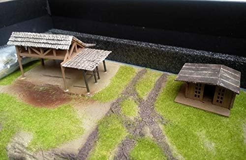 Cenas da PMA da Segunda Guerra Mundial A Batalha de Malinowo Village Platform 4 1/72 Modelo de resina Tanque