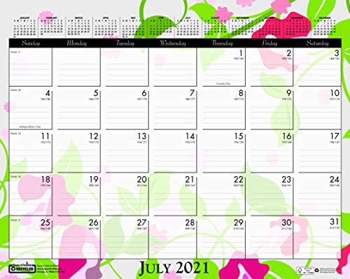 House of Doolittle 2021 Monthly Wall Calendar, Wildflower, 15 x 12 polegadas, janeiro a dezembro