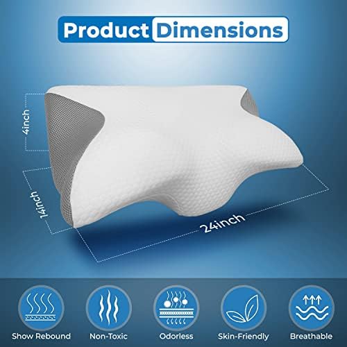 Travesseiros exaltia para dor no pescoço, produto ideal para dormentes traseiros e laterais, design ergonômico com suporte especial
