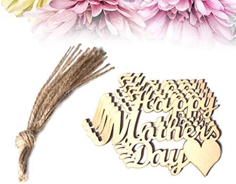 10pcs Dia das mães pendurado Diy Hollow Happy Mothers Day Love Decoração de suspensão para a festa da festa do festival