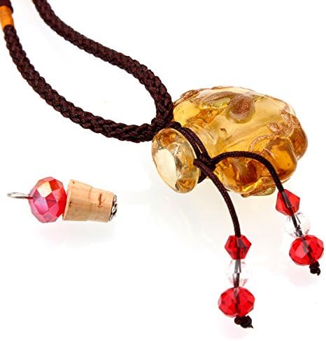 CCSC-PE-Pec vidro artesanal Pequeno colar de frasco de óleo de óleo de garrafa de garrafa urna