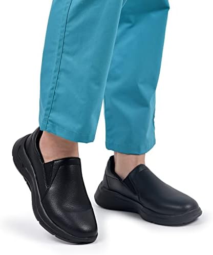 Sapatos de enfermagem de sasuwa para mulheres sapatos de trabalho confortáveis ​​deslizam sapatos de enfermagem resistentes