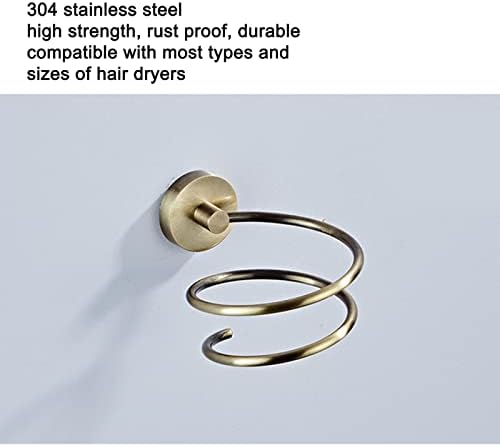 Secador de cabelos de cabelos de metal suporte de parede de parede soprador de cabelos para o banheiro ferramenta