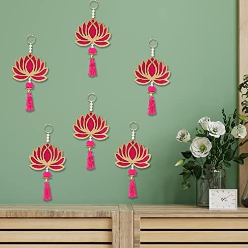 Gripes de lótus enlouquecidos para decoração de decoração/parede floral para decoração do templo | Itens de decoração da sala de pooja