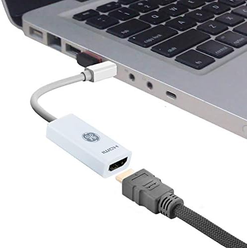 GE Mini DisplayPort Thunderbolt para o adaptador HDMI, compatível com Apple iMac, MacBook e PC, suporta Full HD 1080p