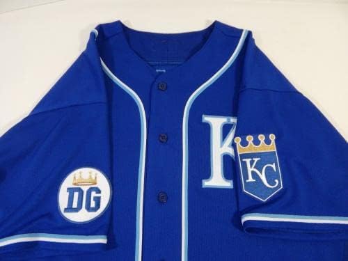 2020 Kansas City Royals Tim Hill 54 Jogo emitido Blue Jersey DG Patch 48 00 - Jogo usado MLB Jerseys