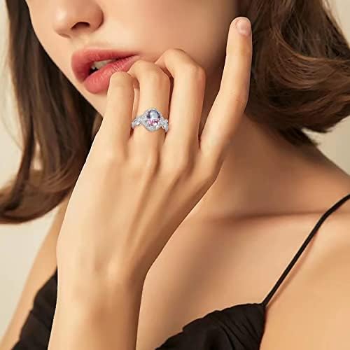 2023 Novo anel colorido de zircão embutido para mulheres Acessórios populares para mulheres anéis de pinguins para mulheres