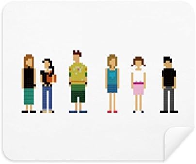 Personagens de jogo Pixel Limping Ten Screen Cleaner 2pcs Tecido de camurça