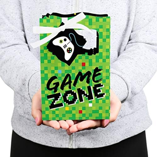 Game Zone - Pixel Video Game Party ou Birthday Party Favor Caixas - Conjunto de 12