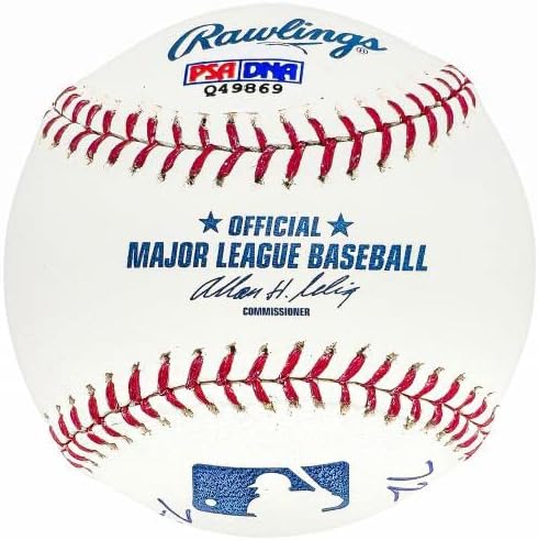 Joe Morgan autografou autografado a MLB beisebol Cincinnati Reds Statball com 6 estatísticas PSA/DNA Q49869 - bolas de beisebol